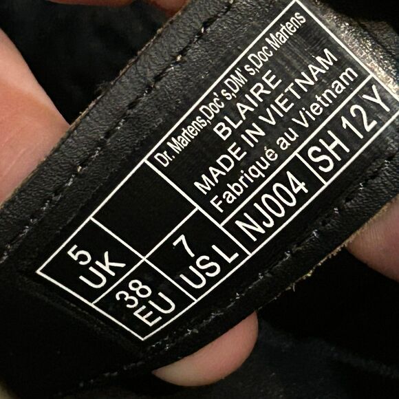 DR MARTENS Blaire brown leather gladiator sandals shoes women’s 7 new - Picture 3 of 8